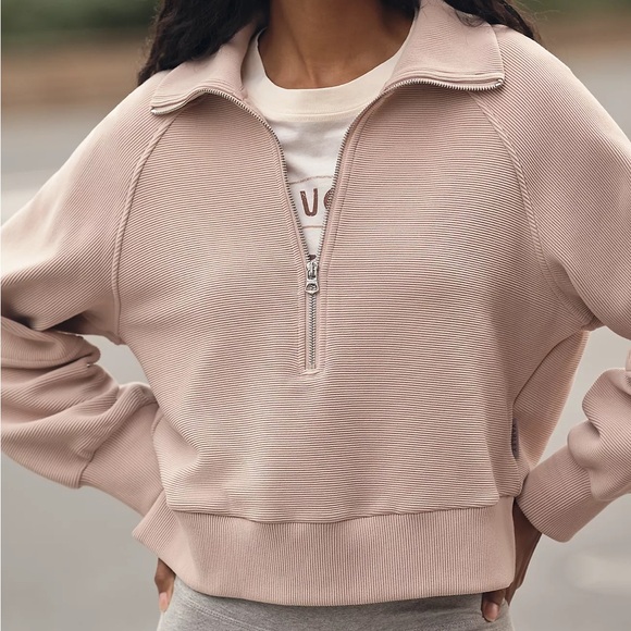 NWOT Varley Milano Sweatshirt in Mauve Pink - Picture 1 of 8